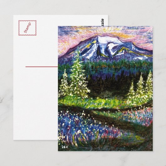 ライニエ山 ポストカード (正面/裏面)