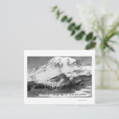 ライニエ山、WA馬上のマザマリッジを横断 ポストカード (スタンド正面)