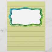 ライニングされたスクラップブック紙と写真ボックス (正面)