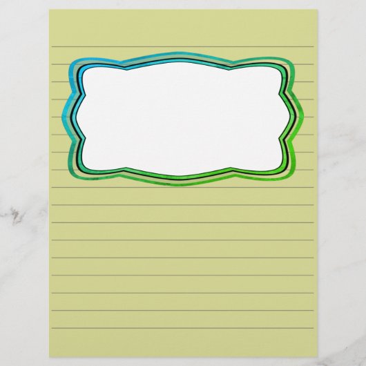 ライニングされたスクラップブック紙と写真ボックス (正面)