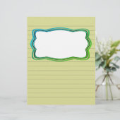 ライニングされたスクラップブック紙と写真ボックス (スタンド正面)