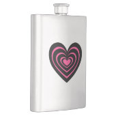 ライニングされたハート フラスク (右)