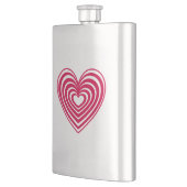 ライニングされたハート フラスク (左)