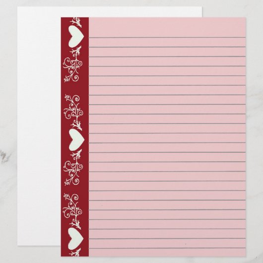 ライニングハートひな形 (正面/裏面)