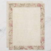 ライニングフローラ書のスクラップブック紙 (正面/裏面)