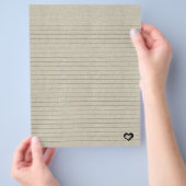 ライニングレシピ挿入ページのリネンの外観 チラシ (手)