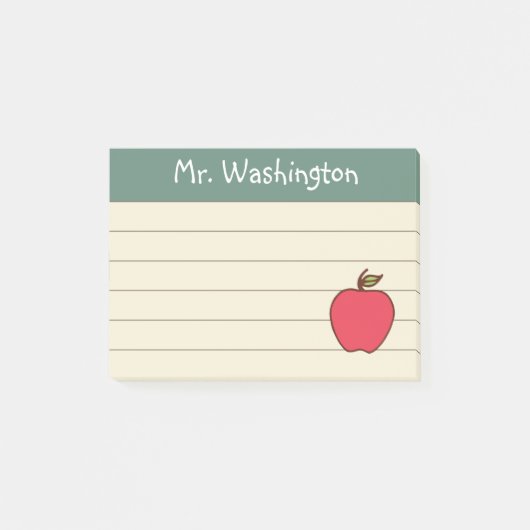 ライニング先生の黒板ポストItノート贈り物 ポストイット (正面)