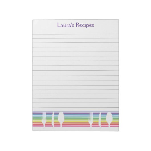 ライニング書レシピペーパーソナライズされたジパッド ノートパッド (回転)