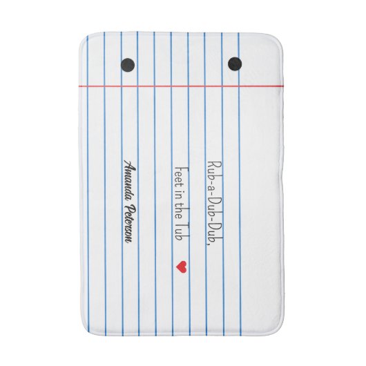 ライニング紙シーおもしろいトカスタム バスマット (正面縦)