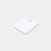 ライニング紙ルック先生ポストイットノート ポストイット (アングル)