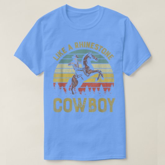 ライネストカウボーイヴィンテージ西ロデオ部屋 Tシャツ (デザイン正面)