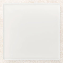 ライネンホワイト、オフホワイト ガラスコースター