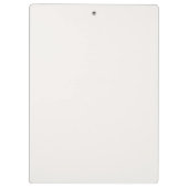 ライネンホワイト、オフホワイト クリップボード (裏面)