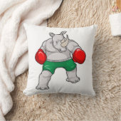 ライノアットボクシングとボクシング手袋 クッション (ブランケット)