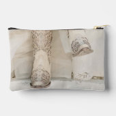 ライノストーンのブーツを履いたテキサス花嫁 アクセサリーポーチ (裏面)