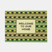 ライノセロスサファリウィーブパターン ドアマット (正面)