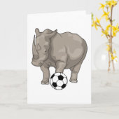 ライノ サッカー選手 サッカー カード (黄色い花)