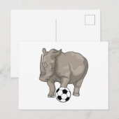 ライノ サッカー選手 サッカー ポストカード (正面/裏面)