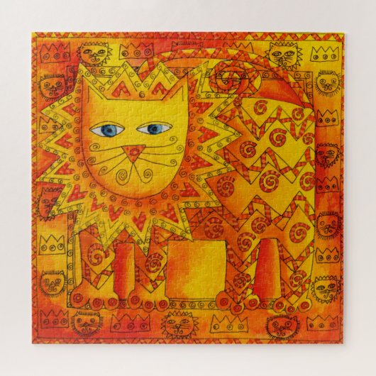 ライパターン(の模様が)あるオンウォーター色イラストレーション ジグソーパズル (横)