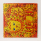 ライパターン(の模様が)あるオンウォーター色イラストレーション ジグソーパズル (縦)