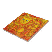 ライパターン(の模様が)あるオンウォーター色イラストレーション タイル (側面)