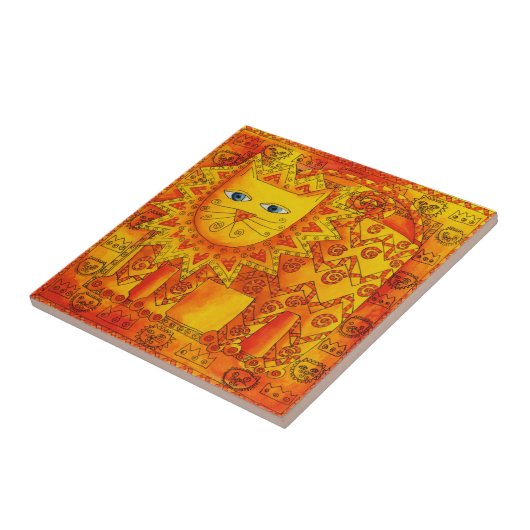 ライパターン(の模様が)あるオンウォーター色イラストレーション タイル (側面)