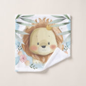 ライパーソナライズされたオンの水色 バスタオルセット (ウォッシュタオル)