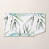 ライパーソナライズされたオンの水色 バスタオルセット (ハンドタオル)