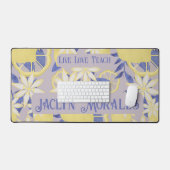 ライパーソナライズされたブ愛教え水色レモン デスクマット (キーボード&マウス)