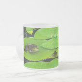 ライパードでブルカエル フロストグラスマグカップ (正面左)