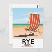 ライビーチサセックス「電車で早く」 ポストカード (正面/裏面)