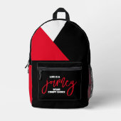 ライフおもしろいは旅の衣服快適な靴 プリントバックパック (正面)