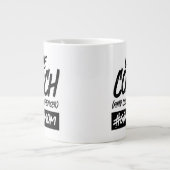 ライフおもしろいコーチ…ハッシュタグおじいちゃん ジャンボコーヒーマグカップ (正面)