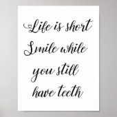 ライフおもしろい引用文ライフユーモアのあることわざ ポスター (正面)