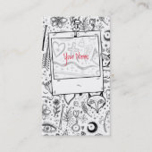 ライフおもしろい自然スケッチノートパターン4 + 5 名刺 (正面)