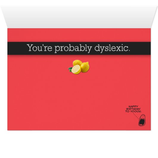 「ライフおもしろい・もしハンズ・ユー・レモン」誕生日・カード (内部横(下))