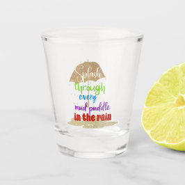 ライフおもしろい；水たまりのビーチ ショットグラス