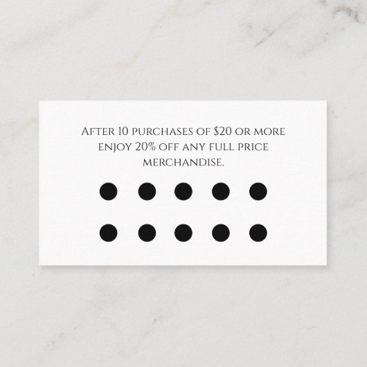 ライフお洒落トレンディーティール（緑がかった色）グリーンディスカウントのツリー ロイヤリティカード (裏面)