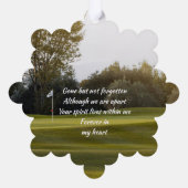 ライフお祝いキープサクゴルフコースゴルフ オーナメントカード (裏面)