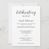 ライフお祝いコラージュ葬儀記念 招待状 (裏面)