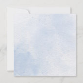 ライフお祝いダスティブルーとホワイトフローラ 招待状 (裏面)