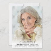 ライフお祝いピンクフローラ記念写真 招待状 (裏面)