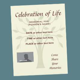 ライフお祝いフライヤー招待状