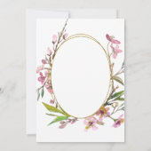 ライフお祝いフローラさくらんぼBlowsフレーム 招待状 (裏面)