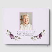 ライフお祝いフローラ写真葬儀記念館 ゲストブック (裏面)