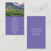 ライフお祝いフローラ葬儀カード 名刺 (正面/裏面)