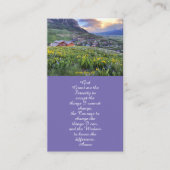 ライフお祝いフローラ葬儀カード 名刺 (正面)