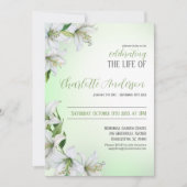 ライフお祝いフローラ葬儀招待状 招待状 (正面)