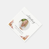 ライフお祝いフローラ記念葬儀写真 スタンダードカクテルナプキン (角)