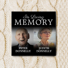 ライフお祝いボタンのダブル 缶バッジ